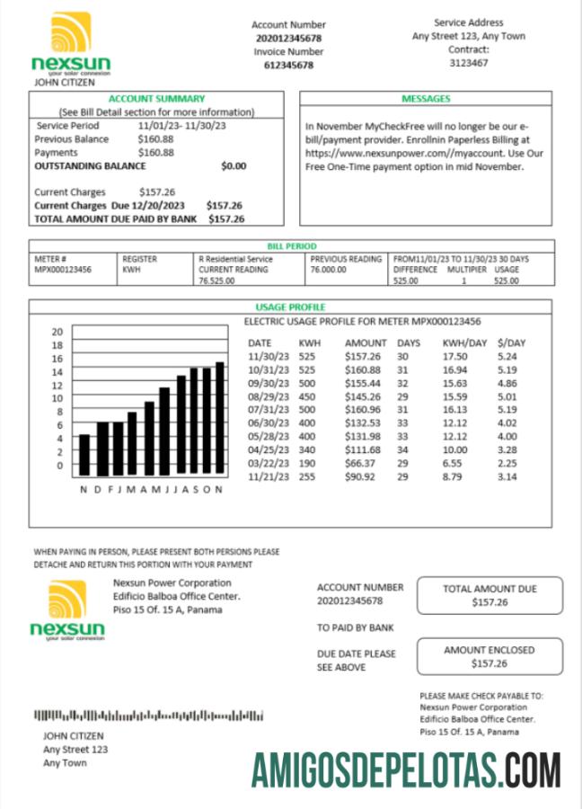 Para baixar modelo de projeto de lei de serviços públicos de eletricidade da Panama Nexsun Power Corporation e modelo PDF